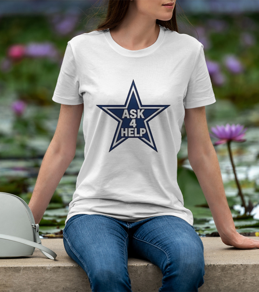Dallas Cowboys Classic Ask 4 Help Star T-Shirt