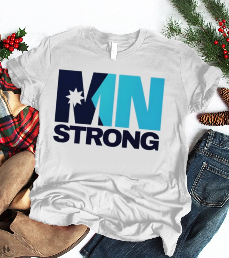 MN Strong Minneapolis Minnesota Kiss Cut Star T-Shirt