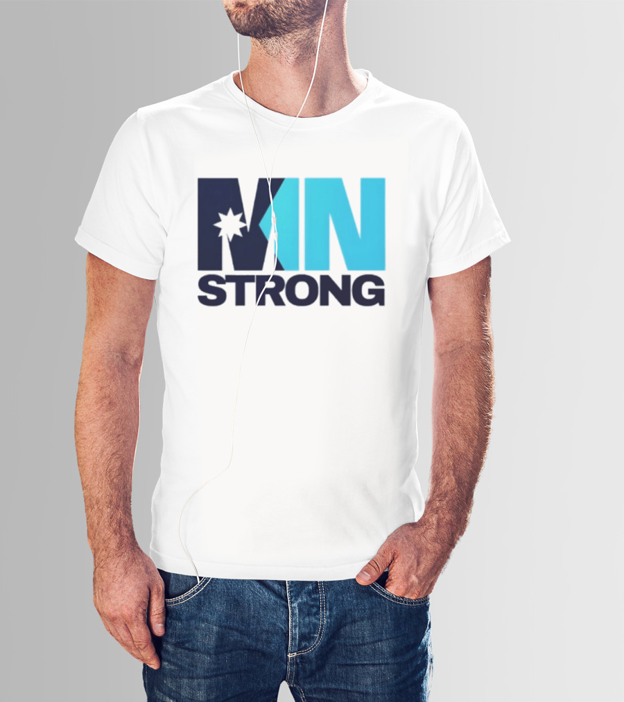 MN Strong Minneapolis Minnesota Kiss Cut Star T-Shirt