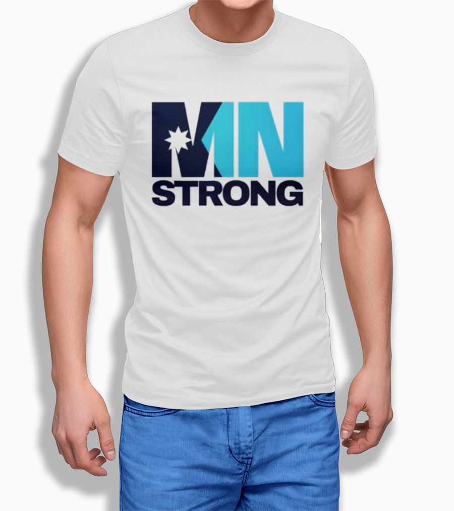 MN Strong Minneapolis Minnesota Kiss Cut Star T-Shirt