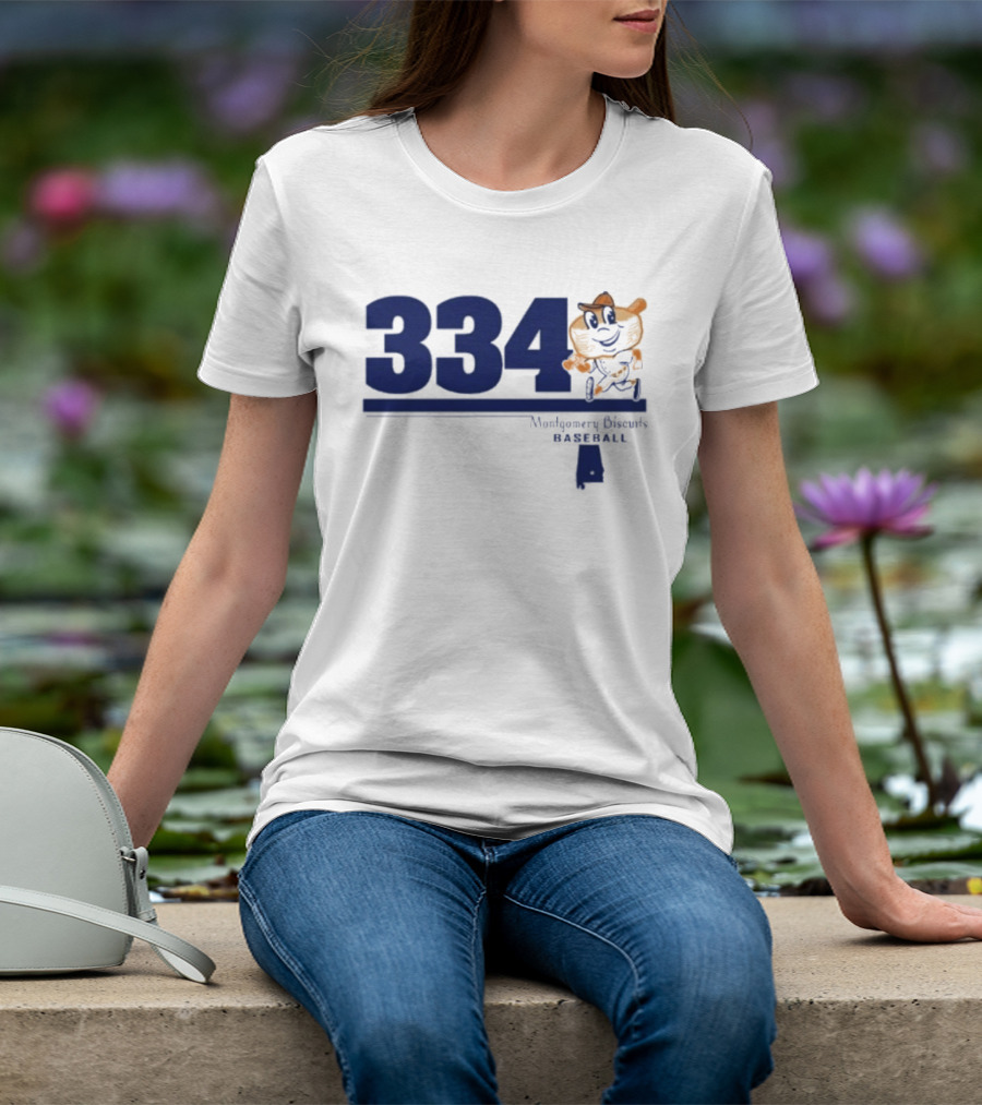 Montgomery Biscuits Baseball 334 Biscuits T-Shirt