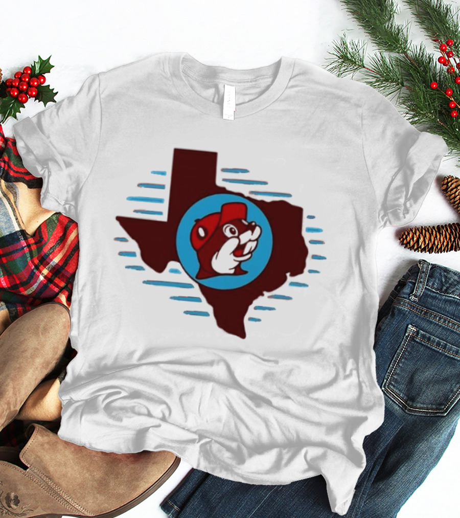 Buc Ees Texas Beaver Icon State Outline Trending T-Shirt