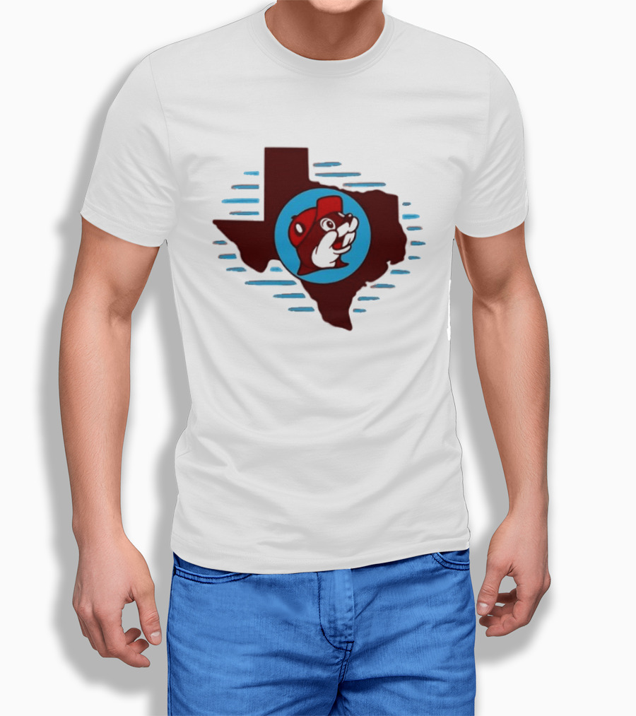 Buc Ees Texas Beaver Icon State Outline Trending T-Shirt