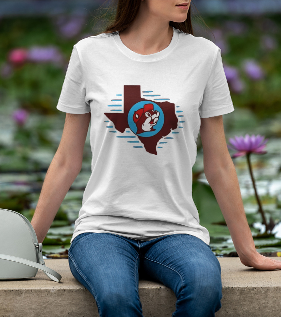 Buc Ees Texas Beaver Icon State Outline Trending T-Shirt