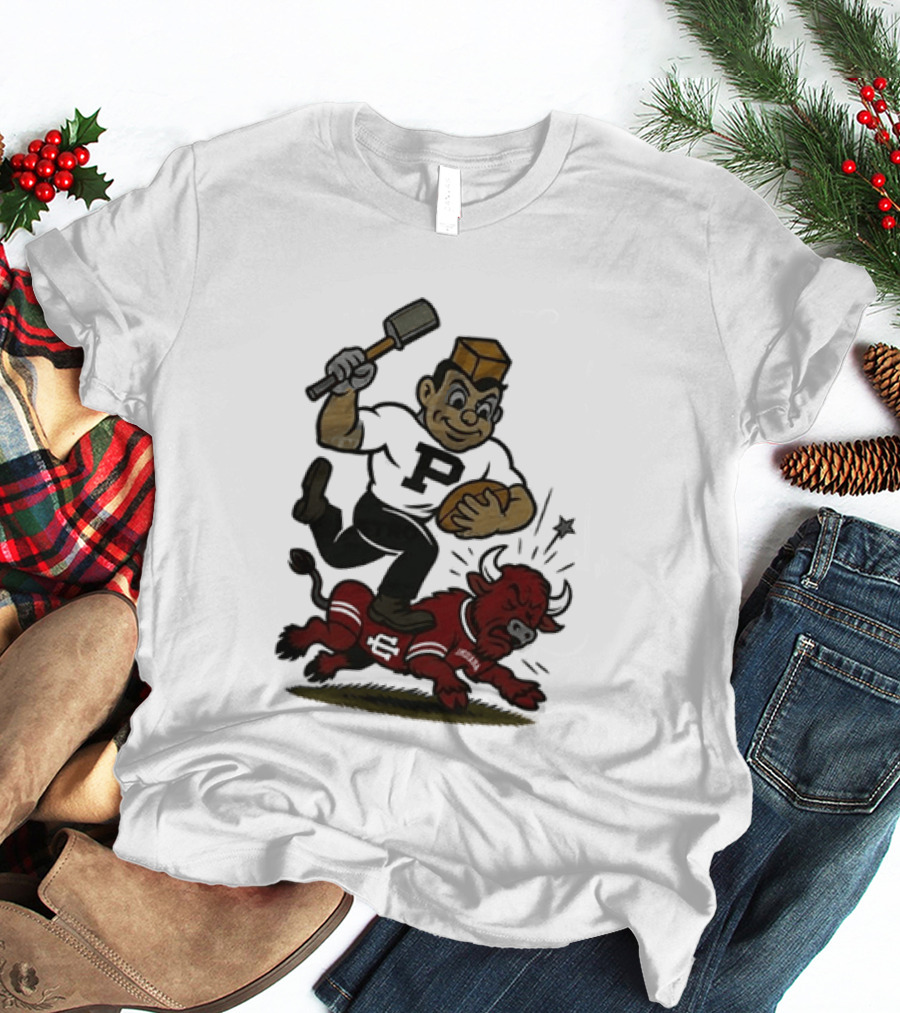 Purdue Boilermakers Crush Indiana Hoosiers NCAA Football Rivalry Victory T-Shirt