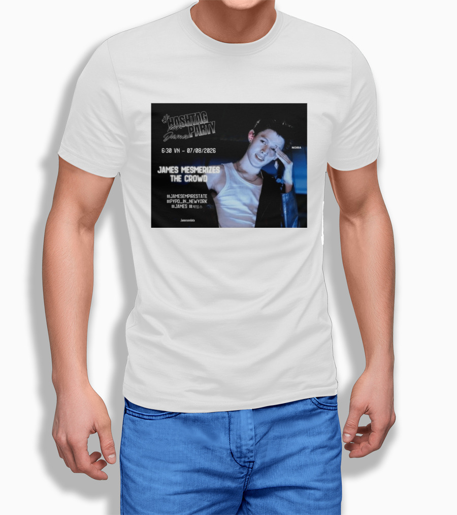 Hashtag Party With James PYPD Tour New York Crowd Mesmerized 07/08/2026 T-Shirt