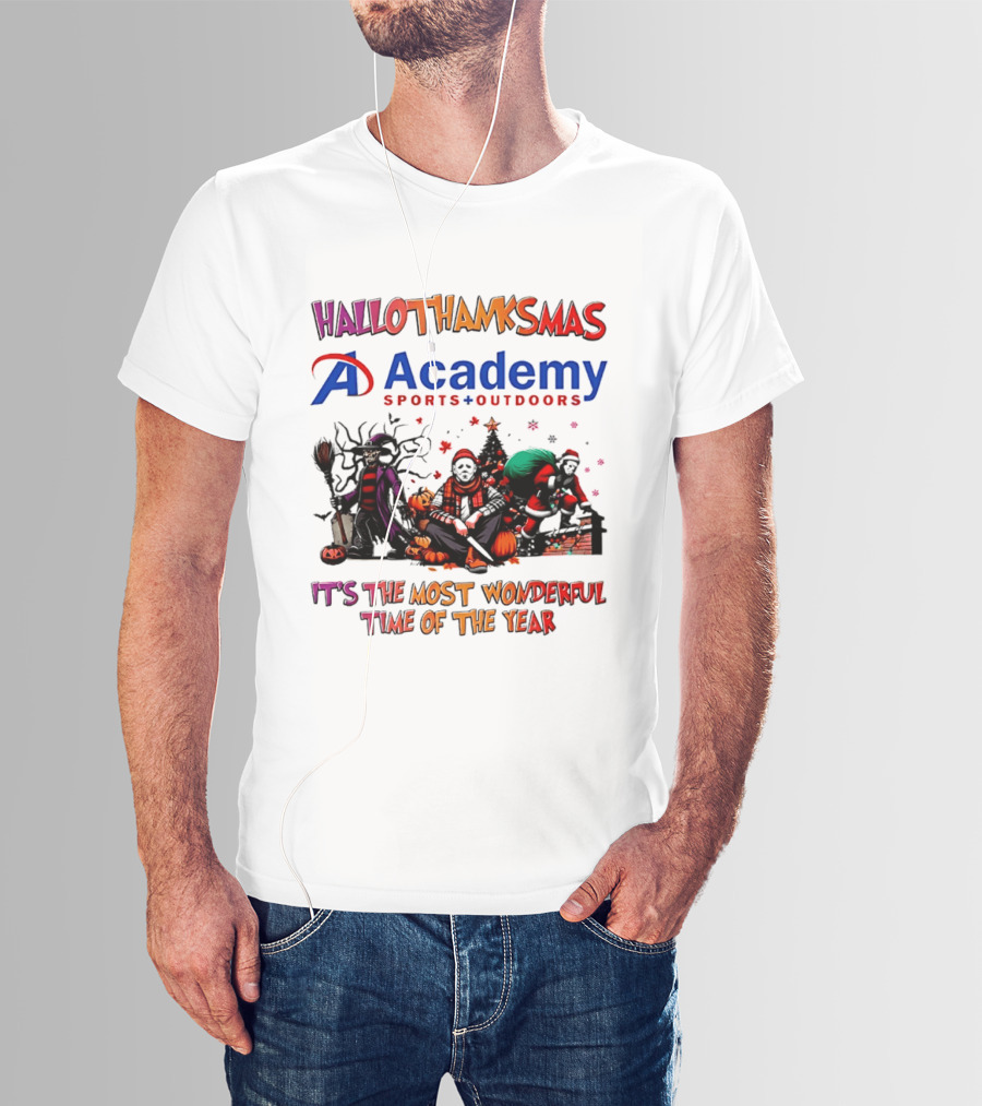 Hallothanksmas Academy Sports Outdoors It's The Most Wonderful Time T-Shirt
