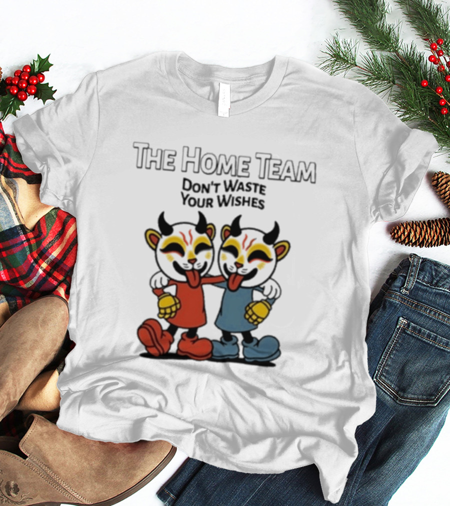 The Home Team Don't Waste Your Wishes Cuphead Tie Dye T-Shirt