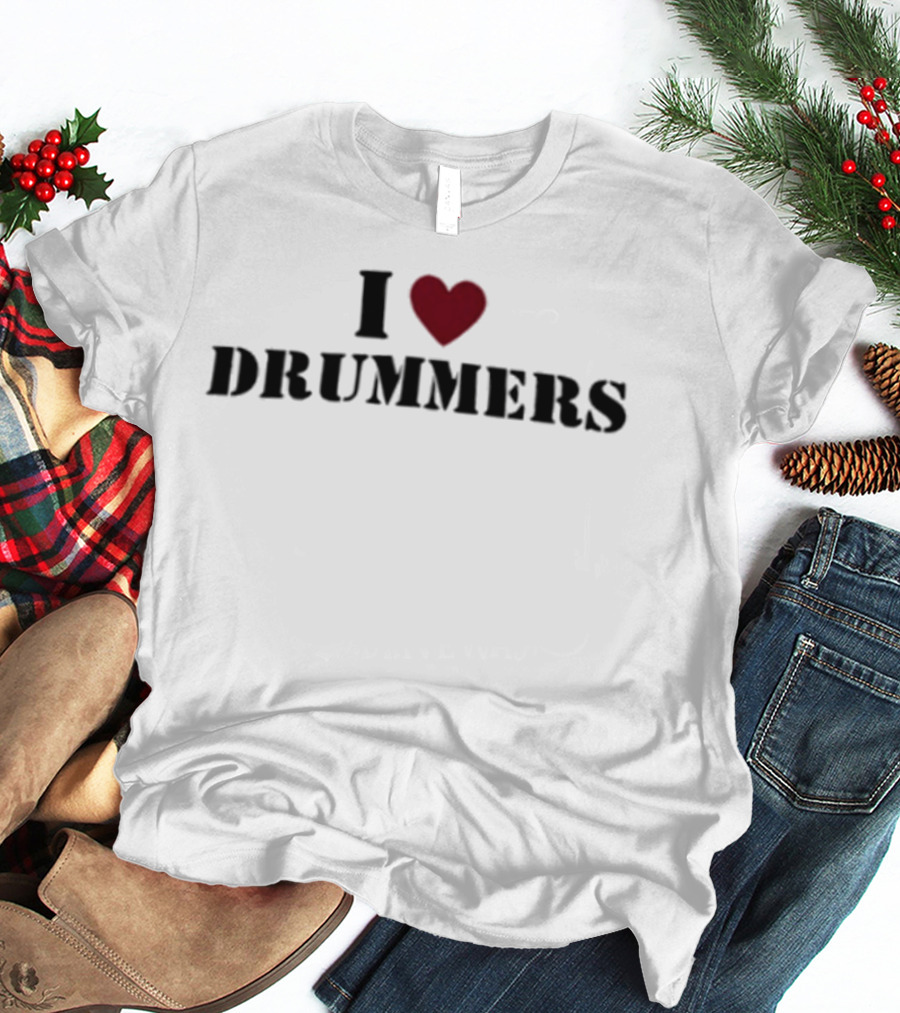 I Heart Drummers Passion Music T-Shirt