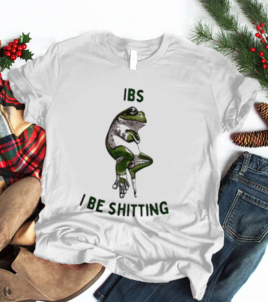 IBS I Be Shitting Frog Christmas T-Shirt