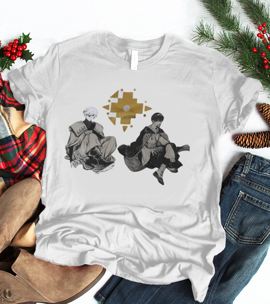 Witch Hat Atelier Character Art Featuring Stylish Outfits And Geometric T-Shirt