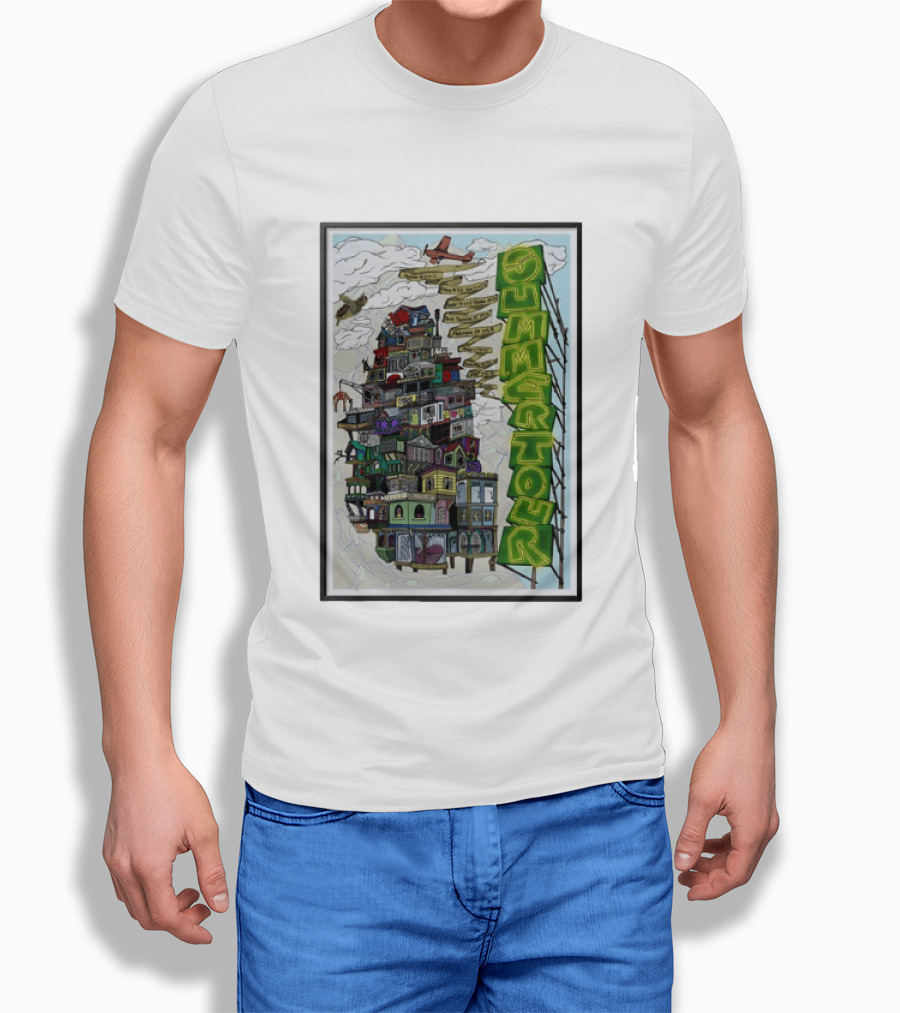 Phish Summer Tour 2025 With Signposts And Plane T-Shirt