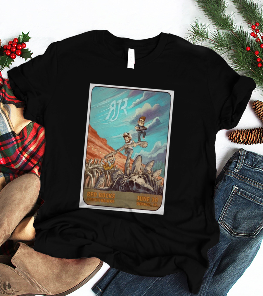 AJR Red Rocks Amphitheatre Denver June 30 2026 Morrison CO T-Shirt