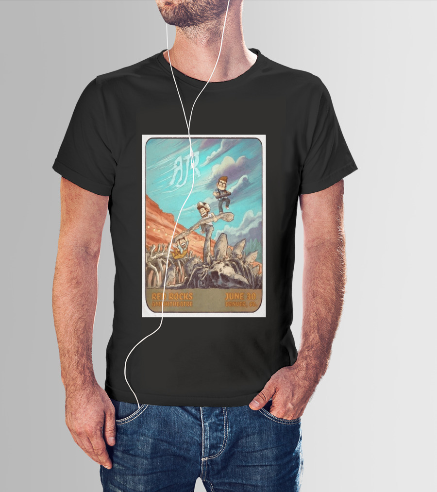AJR Red Rocks Amphitheatre Denver June 30 2026 Morrison CO T-Shirt