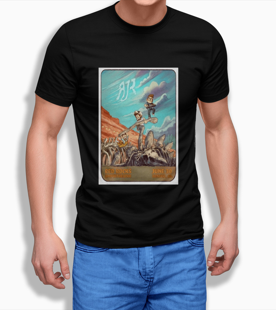 AJR Red Rocks Amphitheatre Denver June 30 2026 Morrison CO T-Shirt