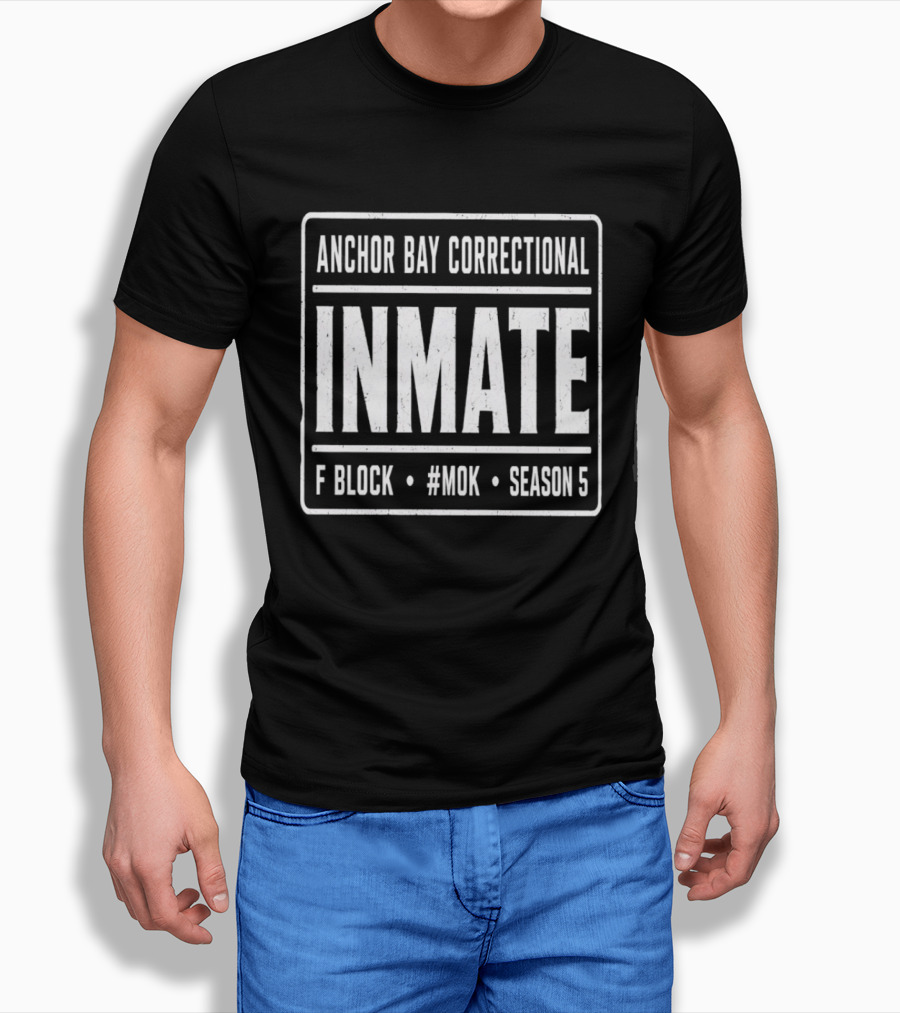 Anchor Bay Correctional Inmate F Block MOK Season 5 T-Shirt