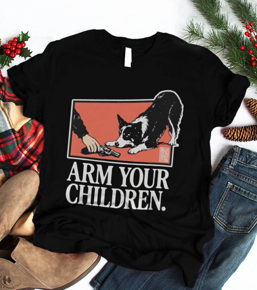 Arm Your Children Brandon Gone Over Dog T-Shirt