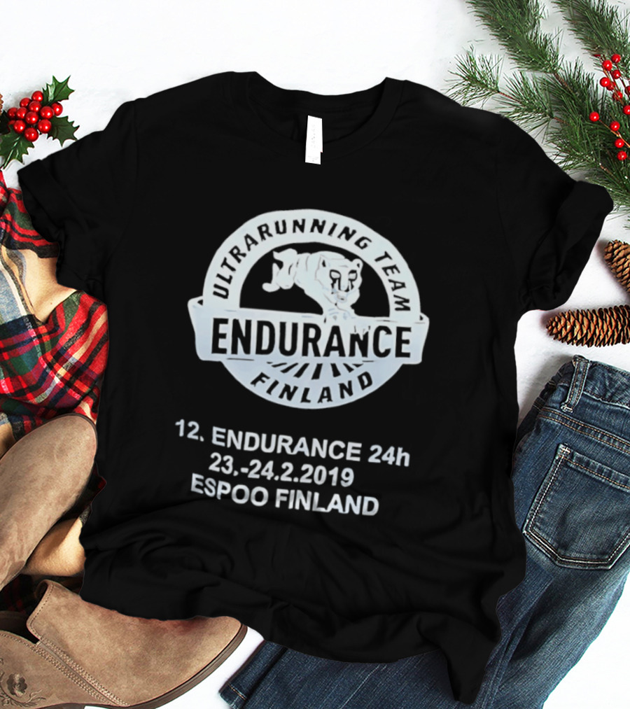 Endurance Finland Ultrarunning Team 12th 24h 23 24.2.2019 Espoo Finland T-Shirt