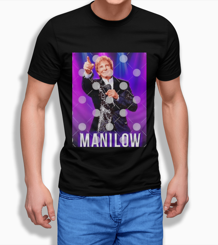 Barry Manilow Starry Stage Performance Concert T-Shirt