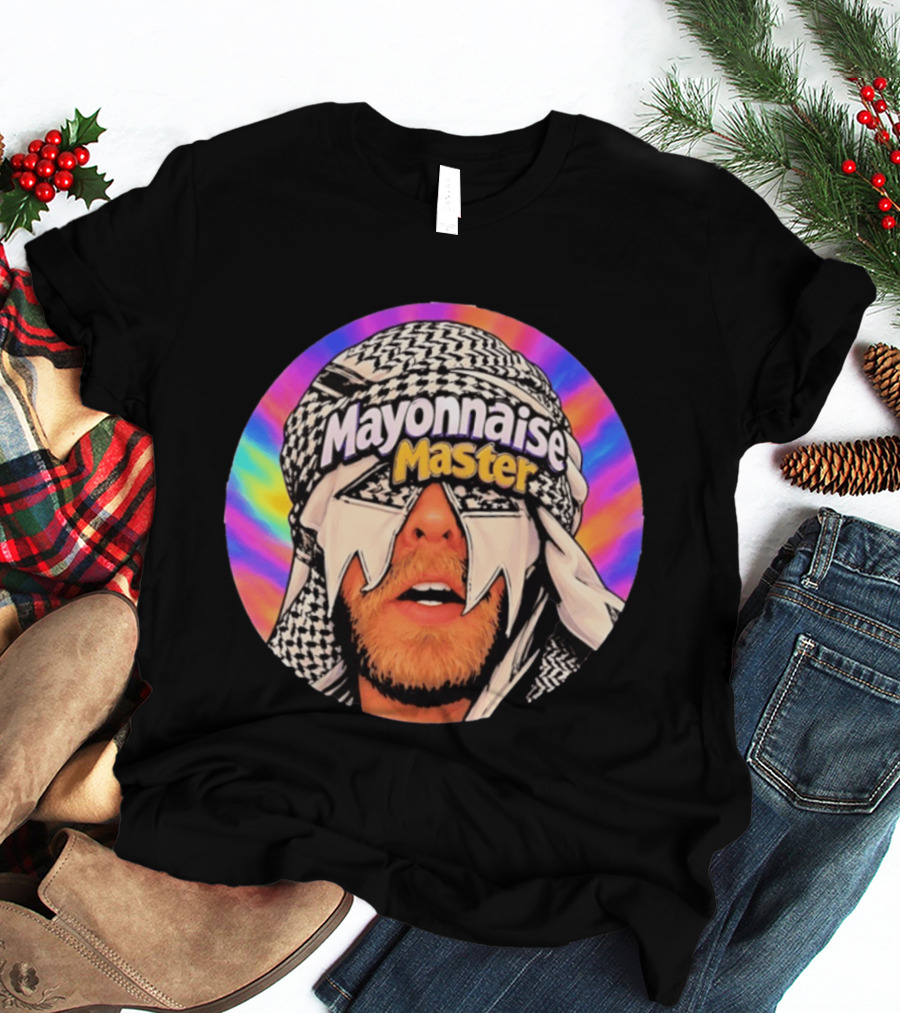 Mayonnaise Master Psychedelic Headwear Humor T-Shirt