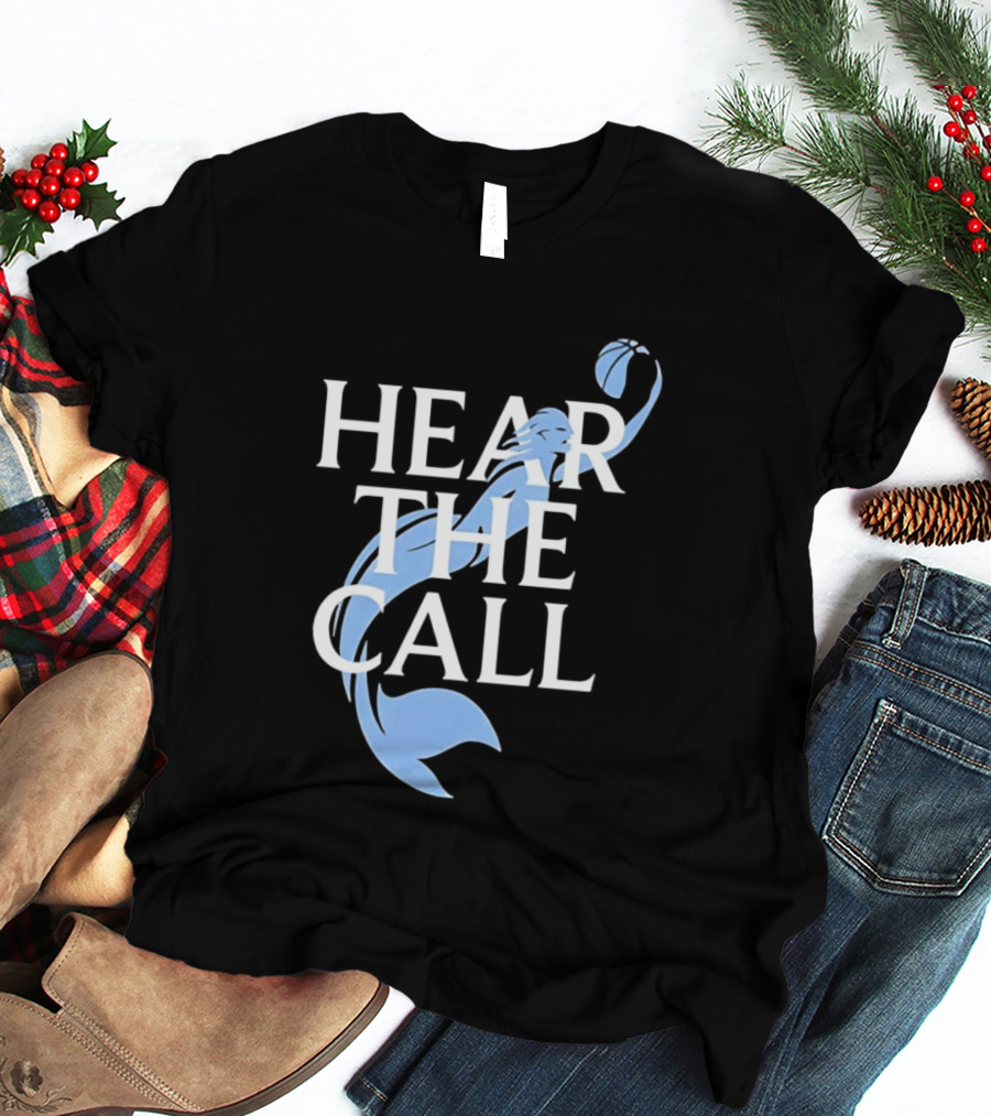 Hear The Call Mermaid Basketball Sports T-Shirt