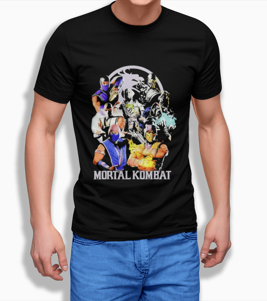 Mortal Kombat Sub Zero Ninja Characters Group T-Shirt