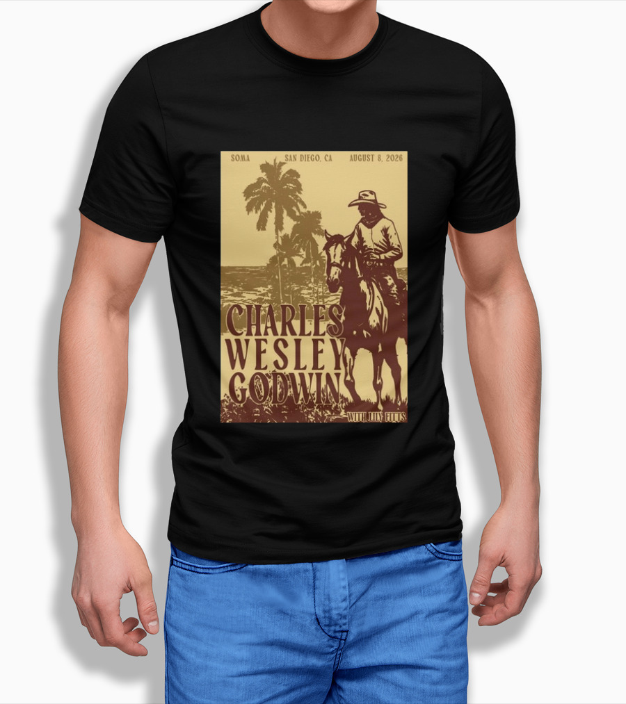 SOMA San Diego CA August 8 2026 Charles Wesley Godwin With Lilly Hiatt T-Shirt