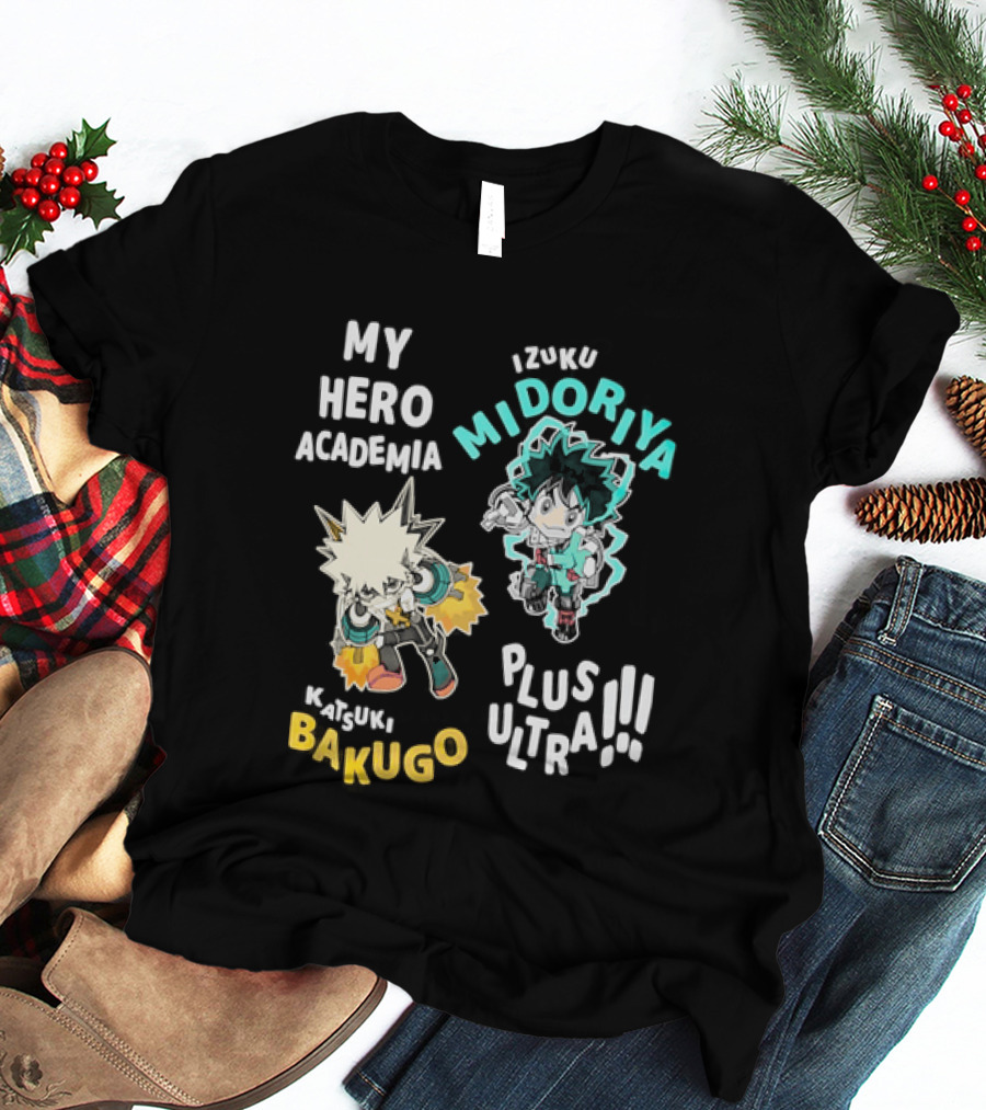 My Hero Academia Izuku Midoriya Katsuki Bakugo Plus Ultra T-Shirt