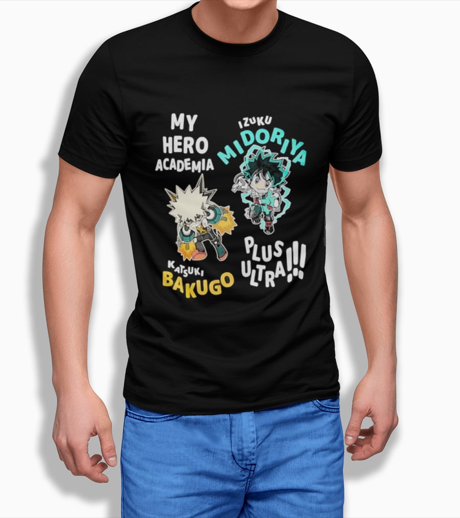 My Hero Academia Izuku Midoriya Katsuki Bakugo Plus Ultra T-Shirt