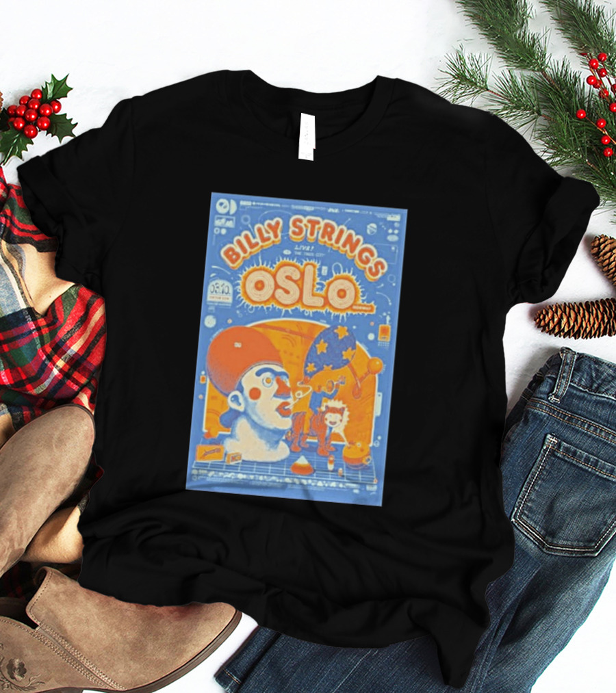 Billy Strings Live Oslo Norway 06.10 Tour Event T-Shirt