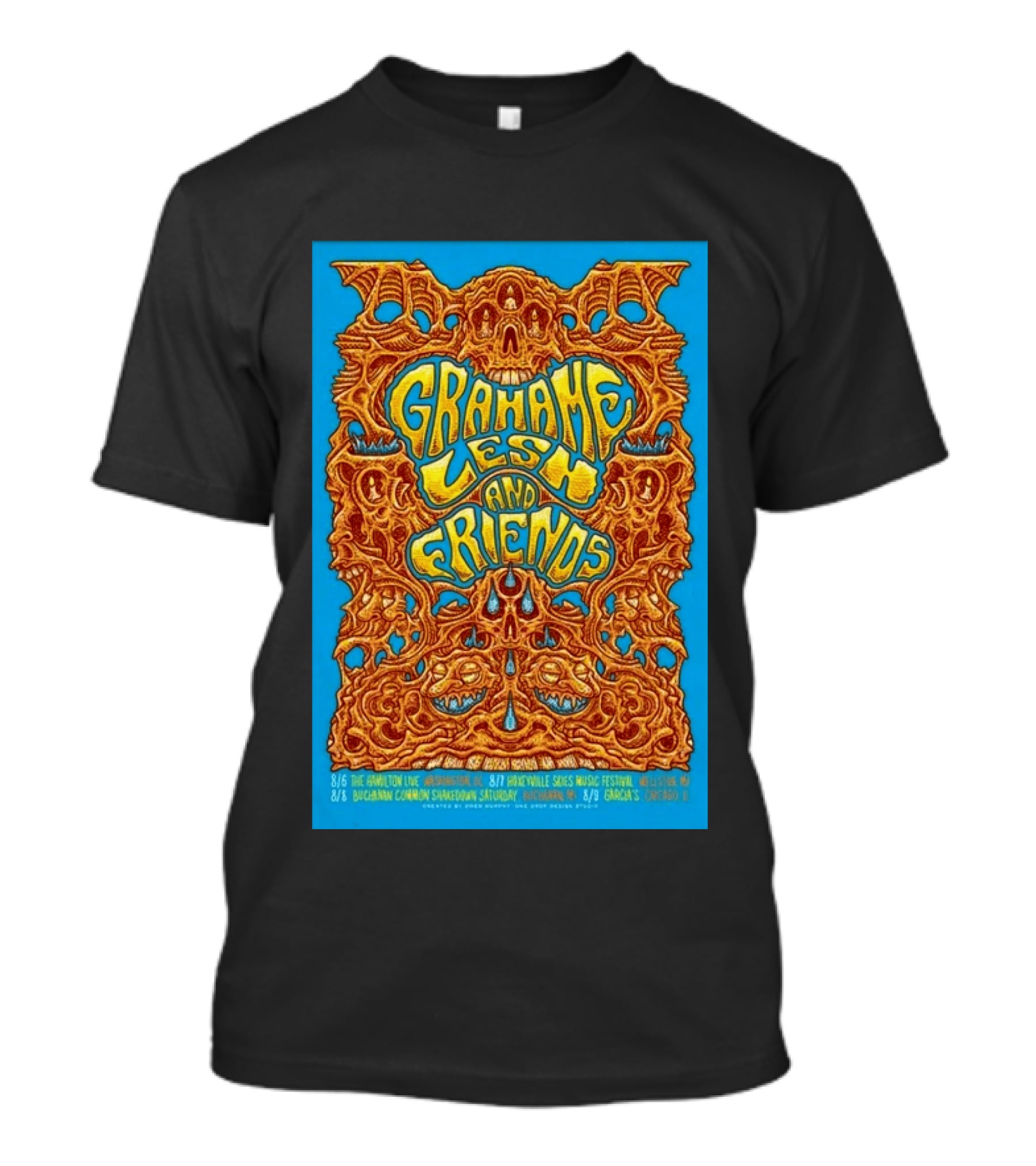 Grahame Lesh And Friends Tour August 2026 Hamilton Annapolis Ridgefield Buchanan Common Garcia's T-Shirt
