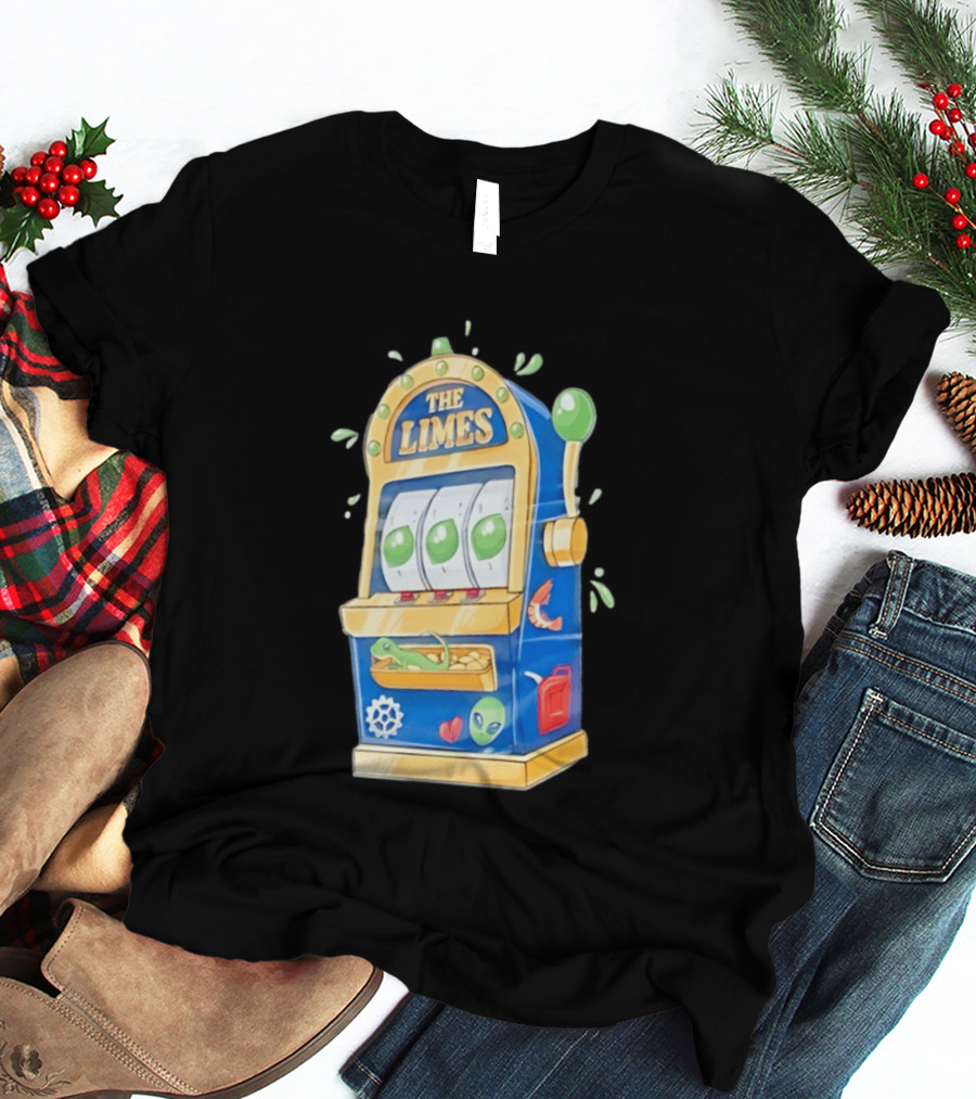 The Limes Slot Machine Gambling Casino With Aliens And Citrus T-Shirt