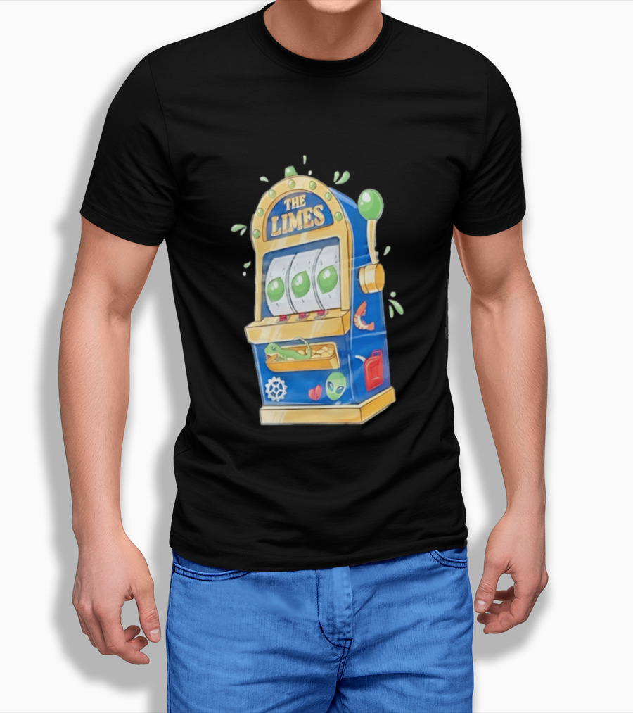 The Limes Slot Machine Gambling Casino With Aliens And Citrus T-Shirt