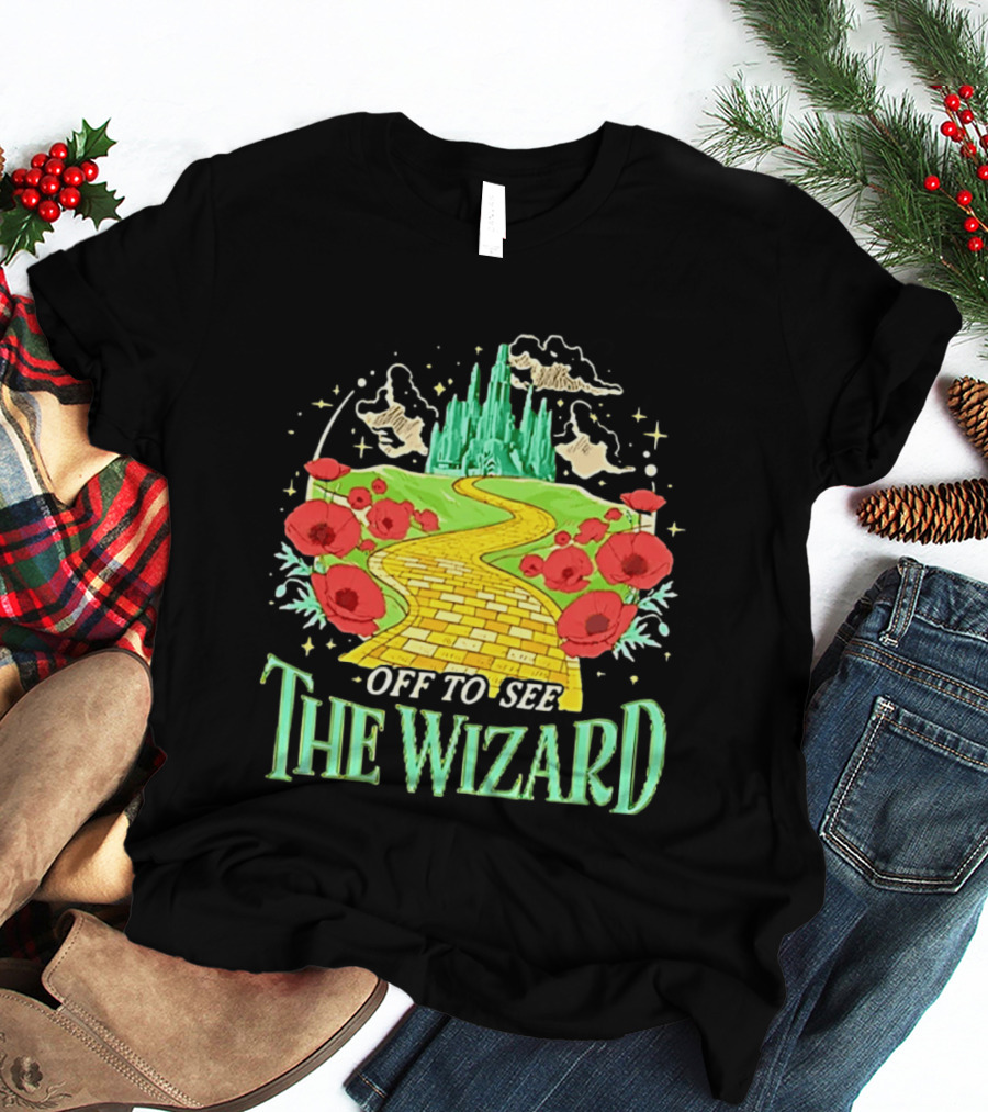 Off To See The Wizard Yellow Brick Road Fantasy Longsleeve T-Shirt