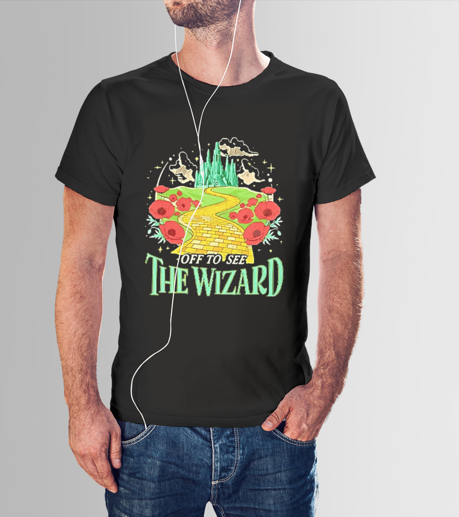 Off To See The Wizard Yellow Brick Road Fantasy Longsleeve T-Shirt