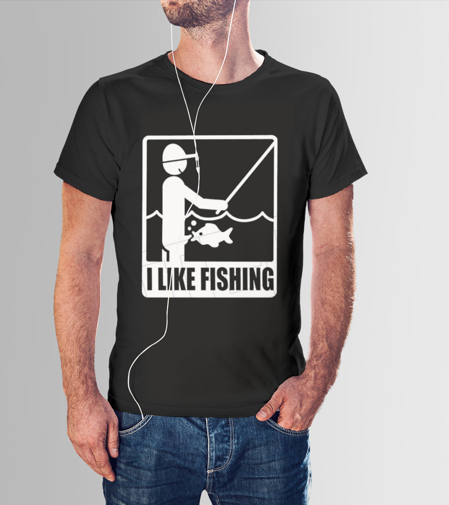 I Like Fishing Fisherman Angler Catching Fish T-Shirt