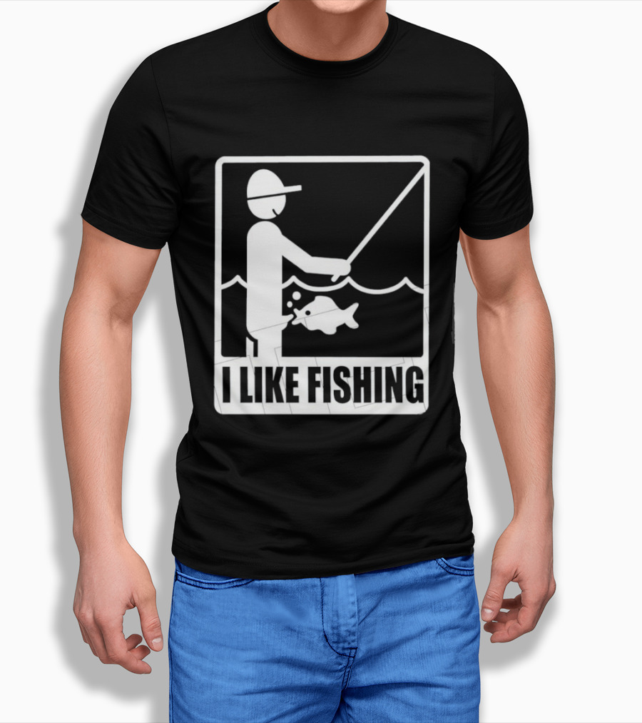 I Like Fishing Fisherman Angler Catching Fish T-Shirt