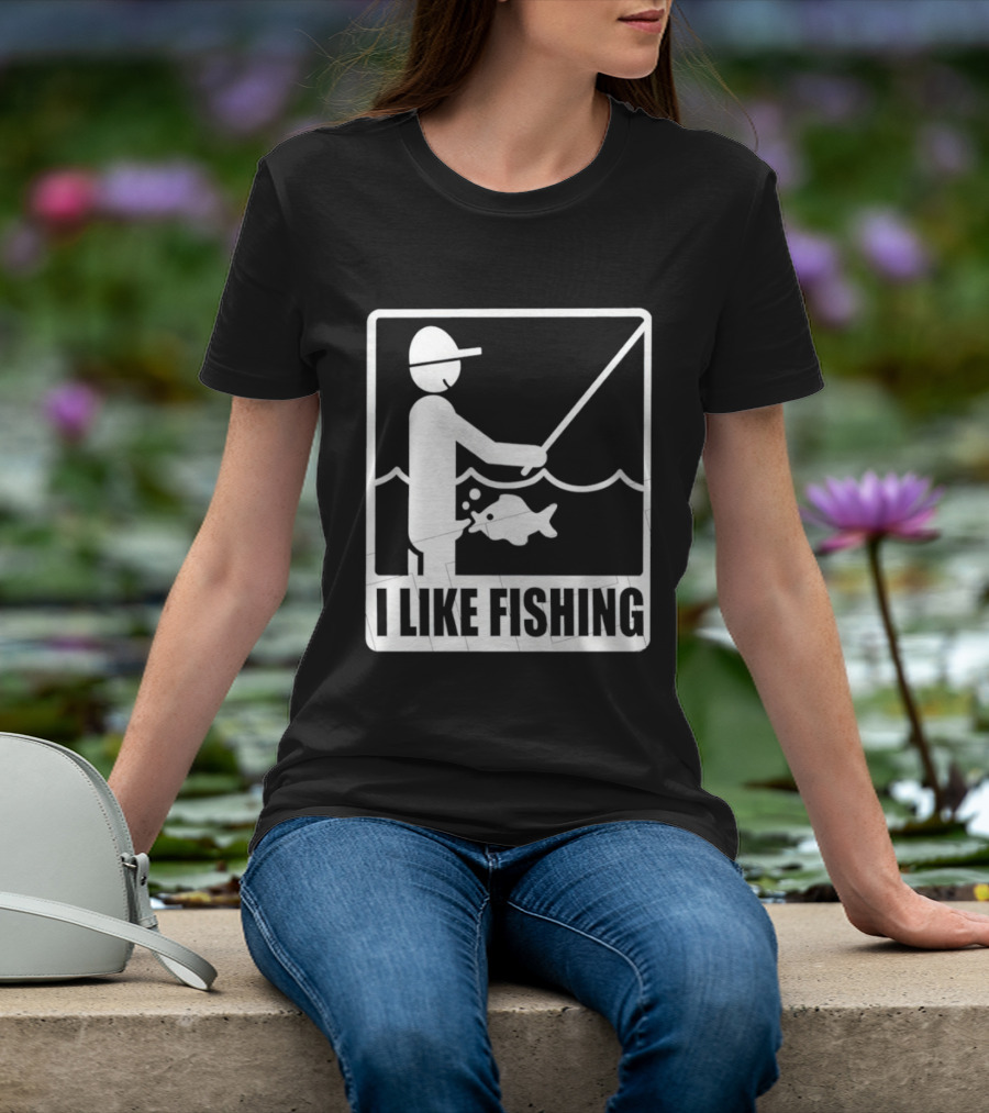 I Like Fishing Fisherman Angler Catching Fish T-Shirt