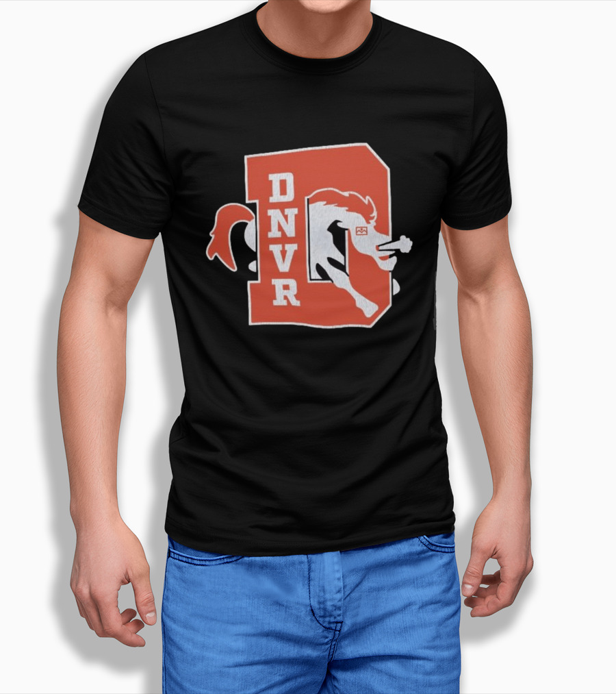 DNVR Denver Broncos Retro Horse Head T-Shirt