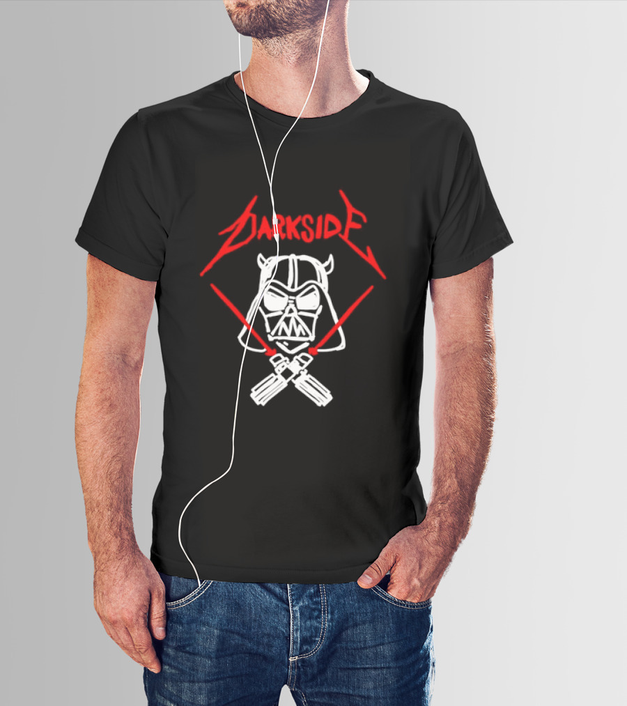 Darth Vader Join The Dark Side Metal Crossover Darkside Zwrocle Lightsabers T-Shirt