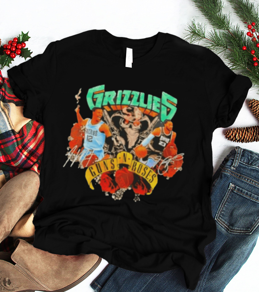 Guns N' Roses Grizzlies Ja Morant Memphis Basketball T-Shirt