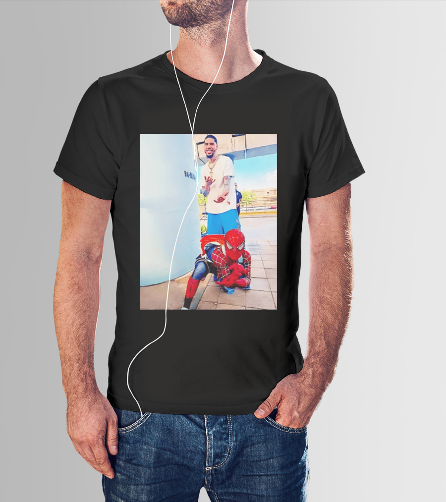 Jayson Tatum Spider Man Boston Celtics T-Shirt