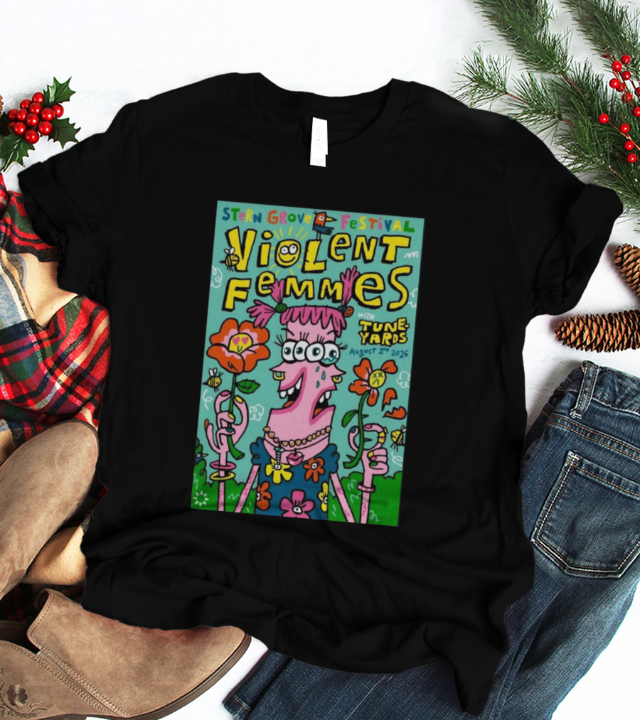 Stern Grove Festival Violent Femmes Tune Yards August 2 2026 San Francisco T-Shirt