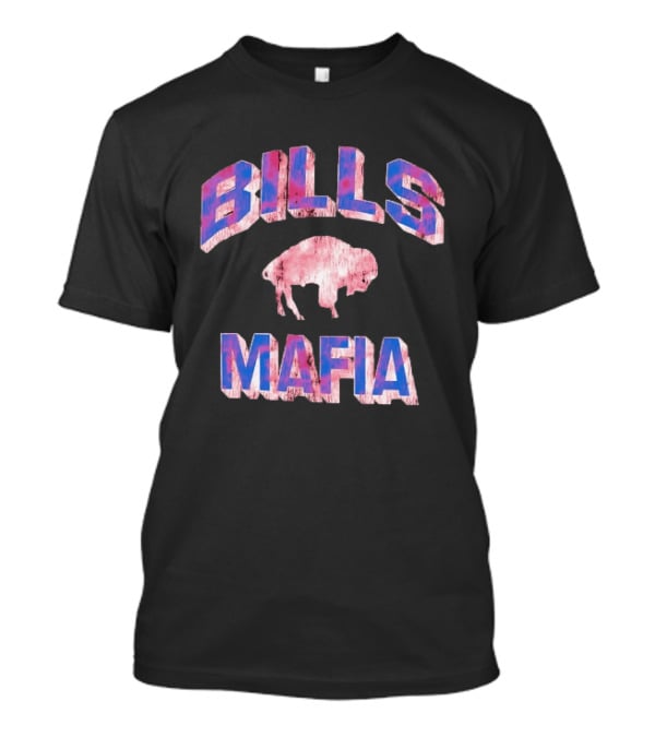 Bills Mafia Distressed Buffalo Bills Football T-Shirt