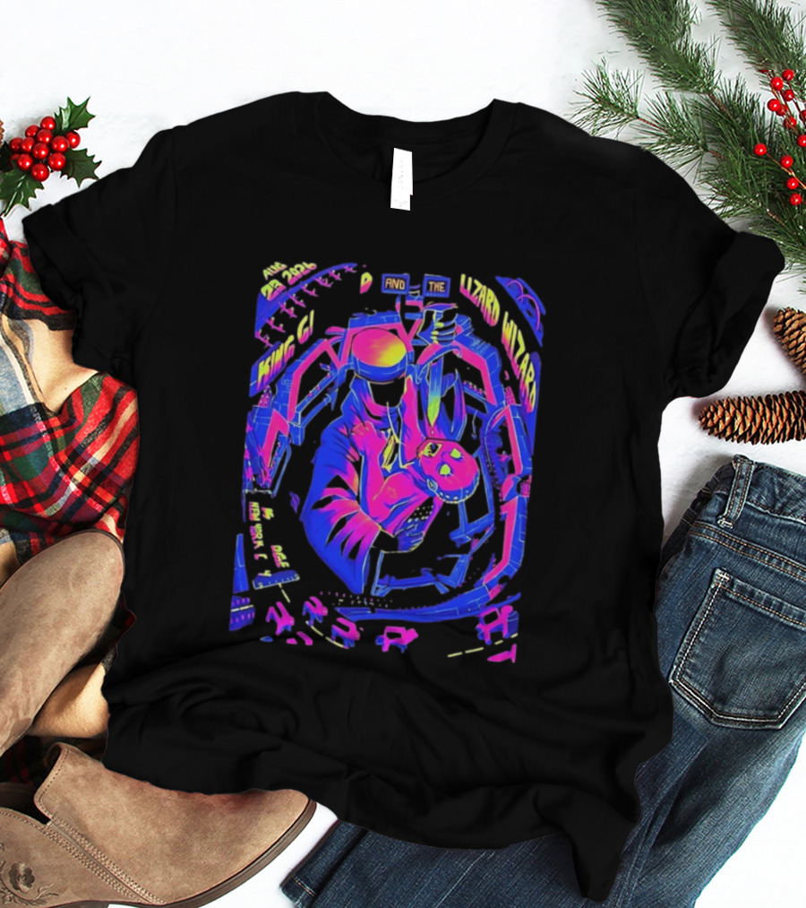 King Gizzard And The Lizard Wizard Aug 23 2024 New York City KS Bridge Concert T-Shirt