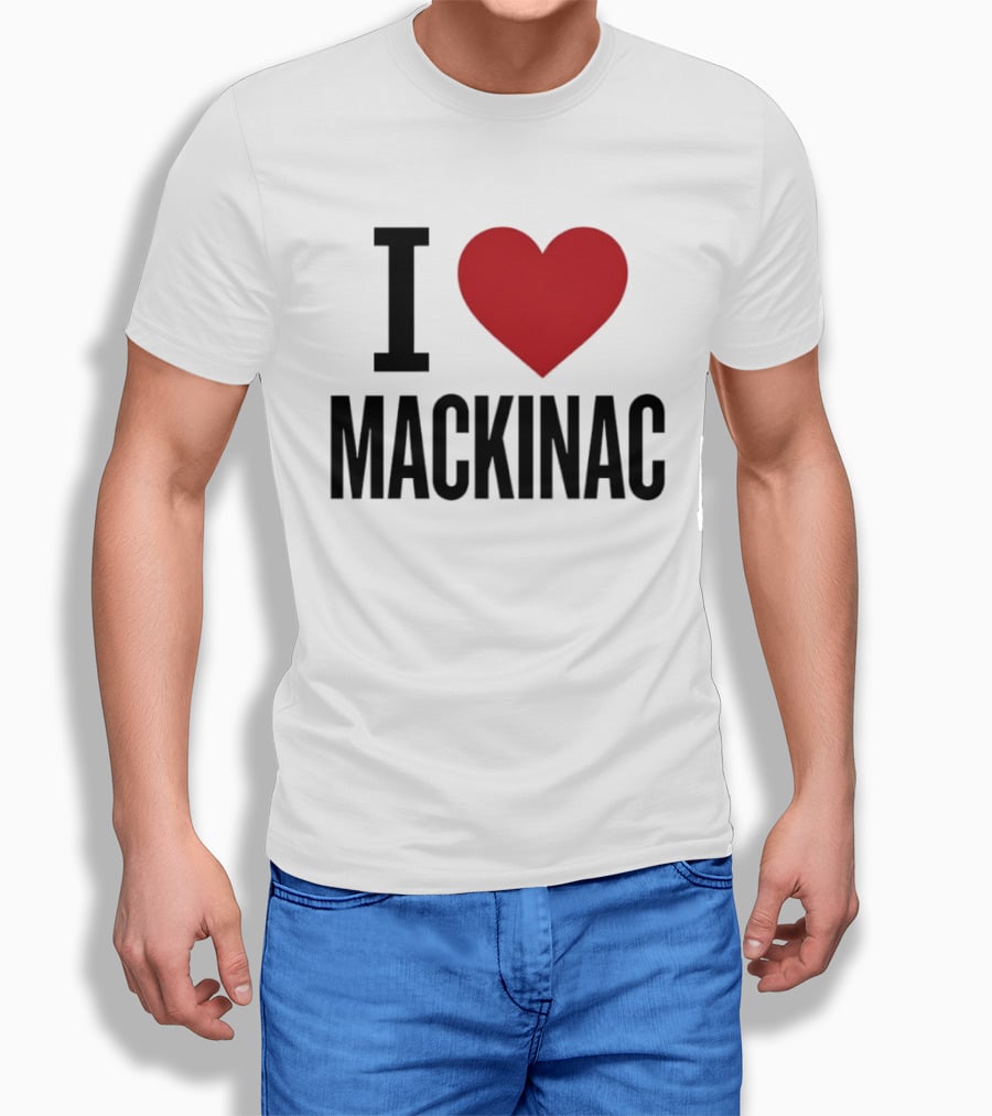 I Love Mackinac Michigan Travel Vacation T-Shirt