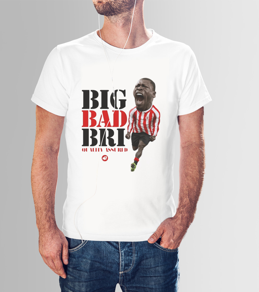 Big Bad Bri Quality Assured Sunderland AFC Caricature T-Shirt