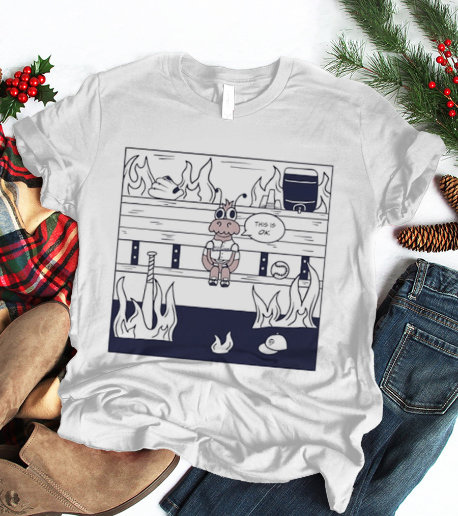 Philadelphia Phillies Baseball Meme This Is Fine T-Shirt