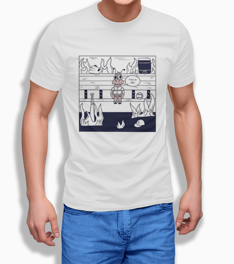 Philadelphia Phillies Baseball Meme This Is Fine T-Shirt