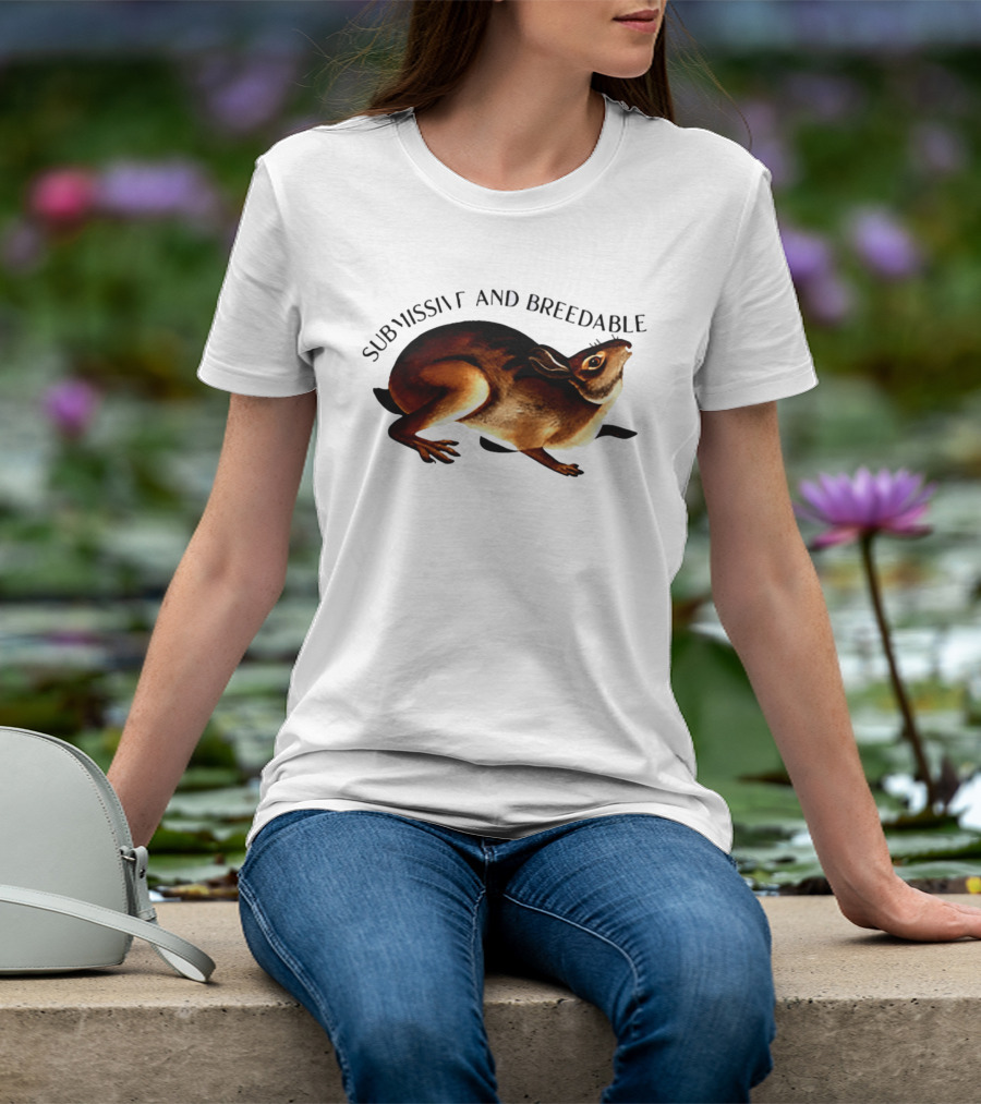 Submissive And Breedable Rabbit Meme T-Shirt